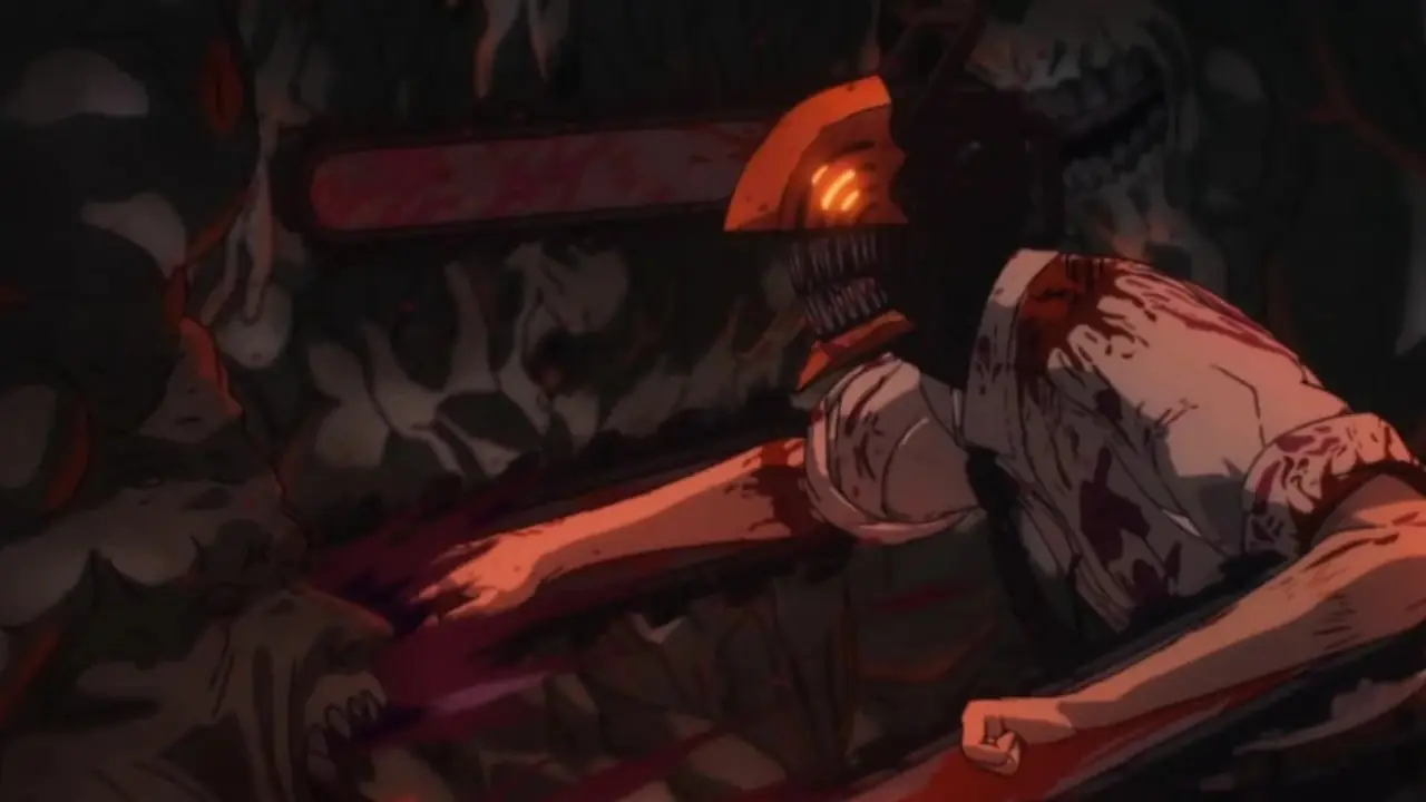 Denji는 Chainsaw Man에서 전기톱을 사용하여 내부에서 Eternity Devil을 파괴합니다. Denji는 Chainsaw Man에서 전기톱을 사용하여 내부에서 Eternity Devil을 파괴합니다.