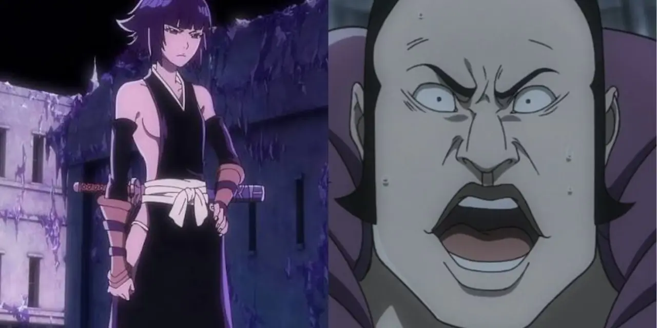 Sui-feng et Marechiyo Omaeda tous deux sur le champ de bataille pendant Bleach : TYBW.