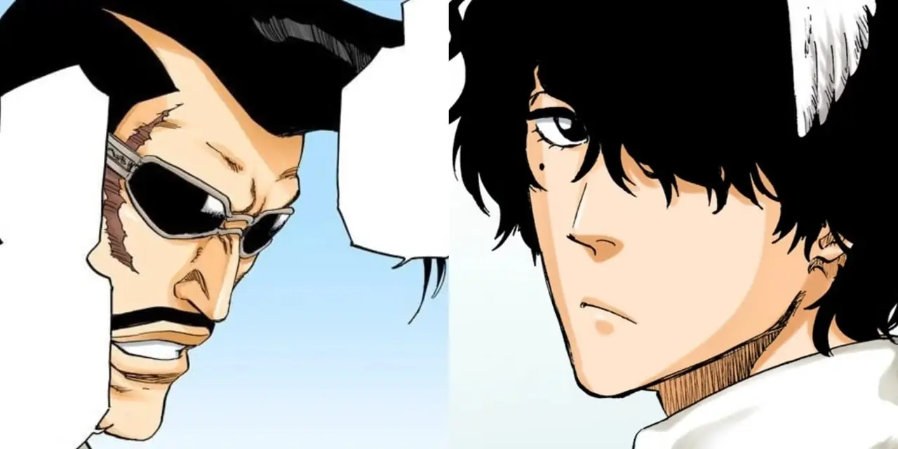 Tetsuzaemon Iba en Atau Rindo als de nieuwe kapitein en luitenant van Squad 7 in de Bleach-manga.
