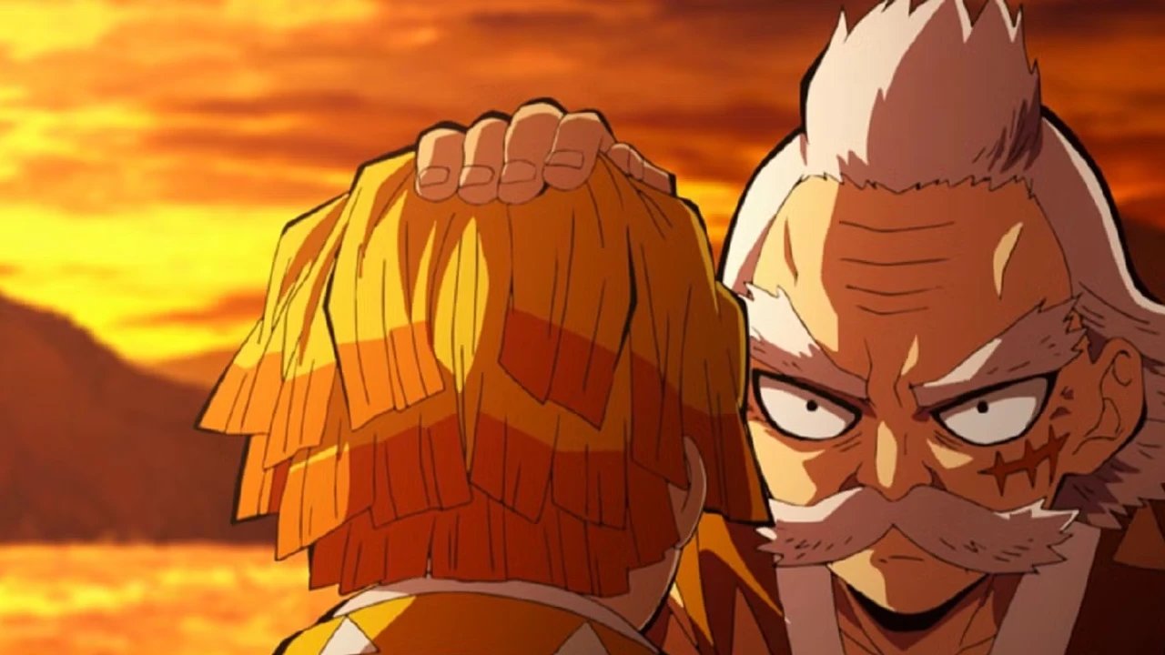 demone assassino più forte duo sensei-studente-jigoro e zenitsu