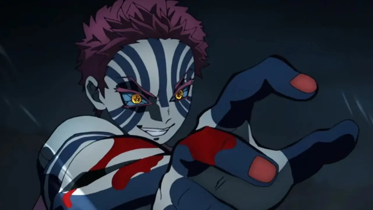 Arlong abre um sorriso maligno enquanto luta contra Luffy em Arlong Park em One Piece.