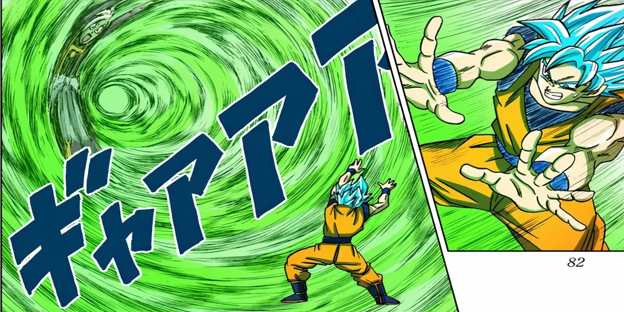 Dragon Ball - Goku usa l'onda di contenimento malvagia Dragon Ball - Goku usa l'onda di contenimento malvagia