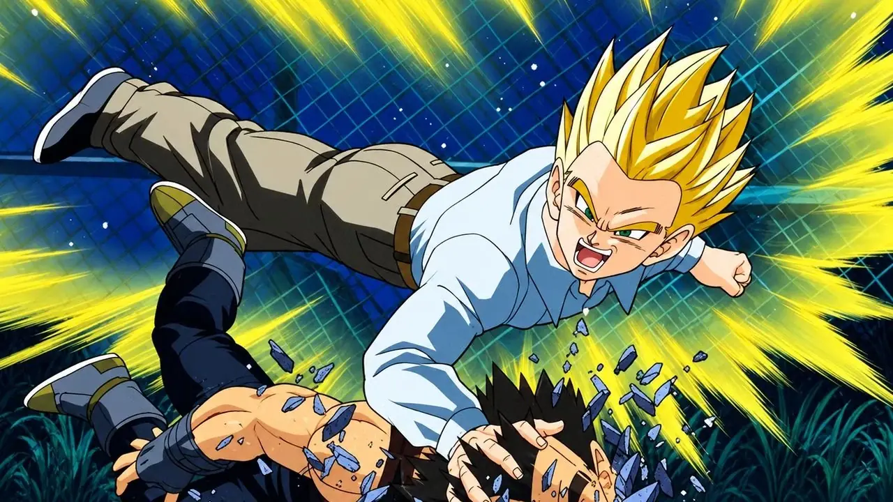 Gohan vs Vegeta em Dragon Ball GT Gohan vs Vegeta em Dragon Ball GT