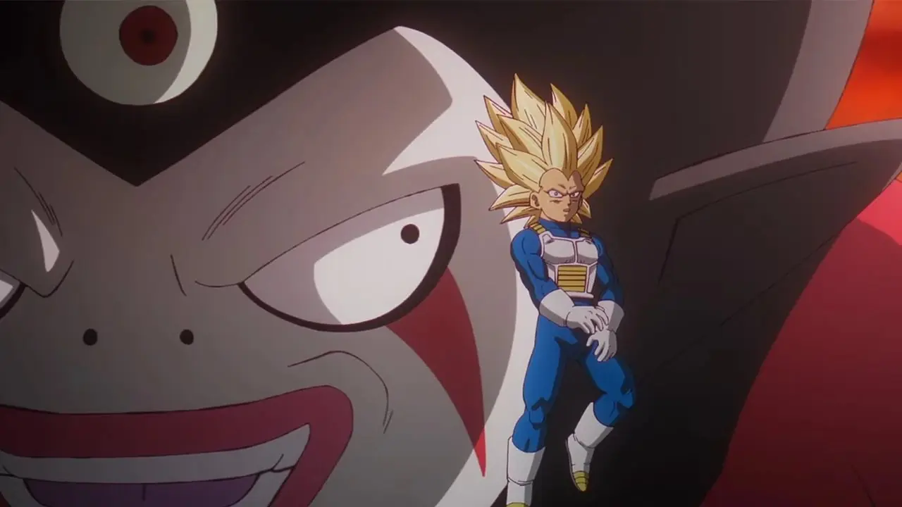 Imagen: super saiyan 3 vegeta en dragon ball daima.