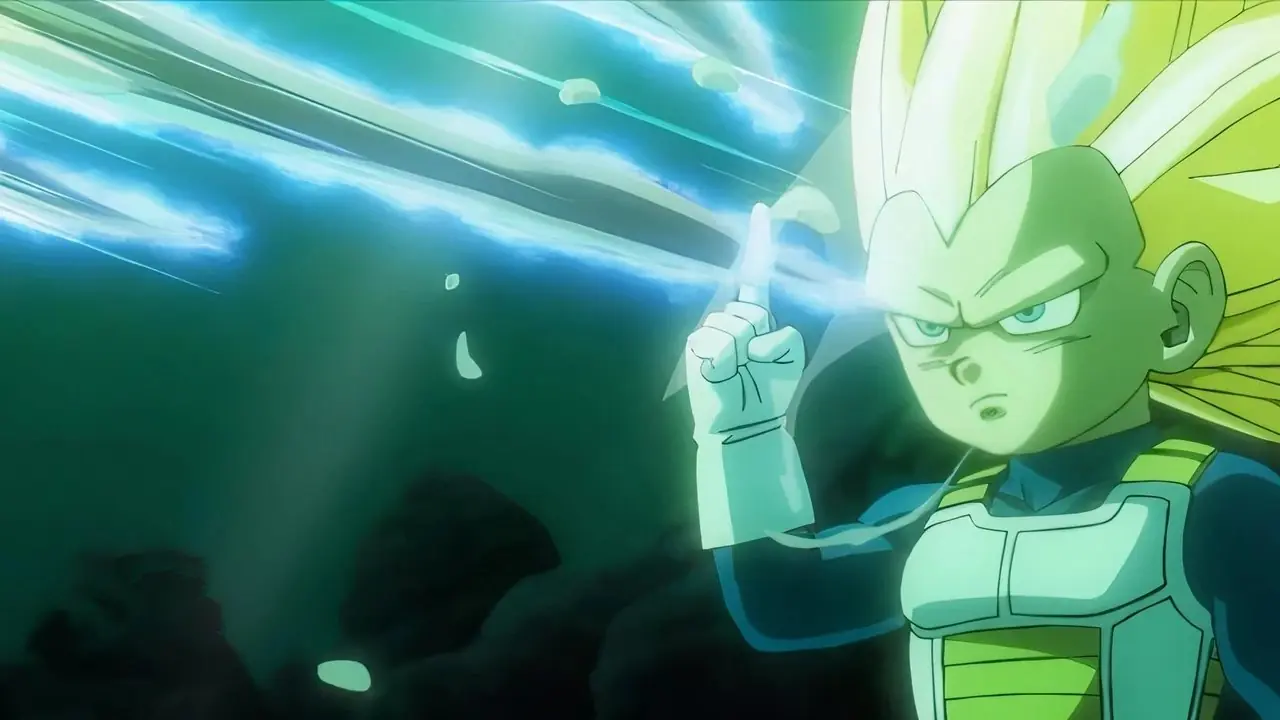 Gomah e Vegeta Super Saiyan 3 in Dragon Ball DAIMA