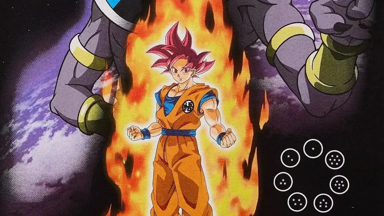 Il Dio Super Saiyan Goku e Beerus in Dragon Ball Super: BEerus