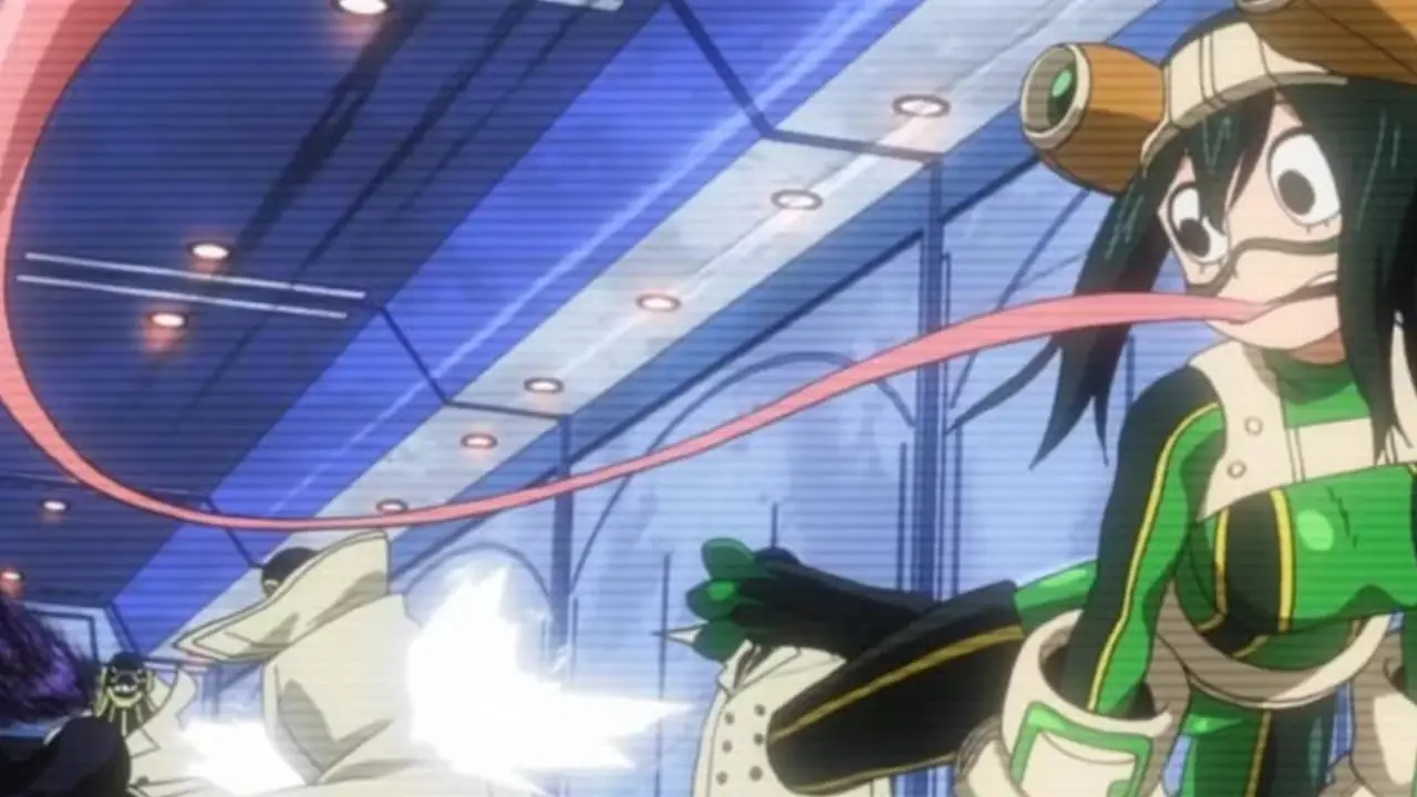 Tatsuki se reúne con el Capitán Comandante Shunsui Kyoraku para hablar sobre Ichigo en Bleach: The Thousand-Year Blood War.