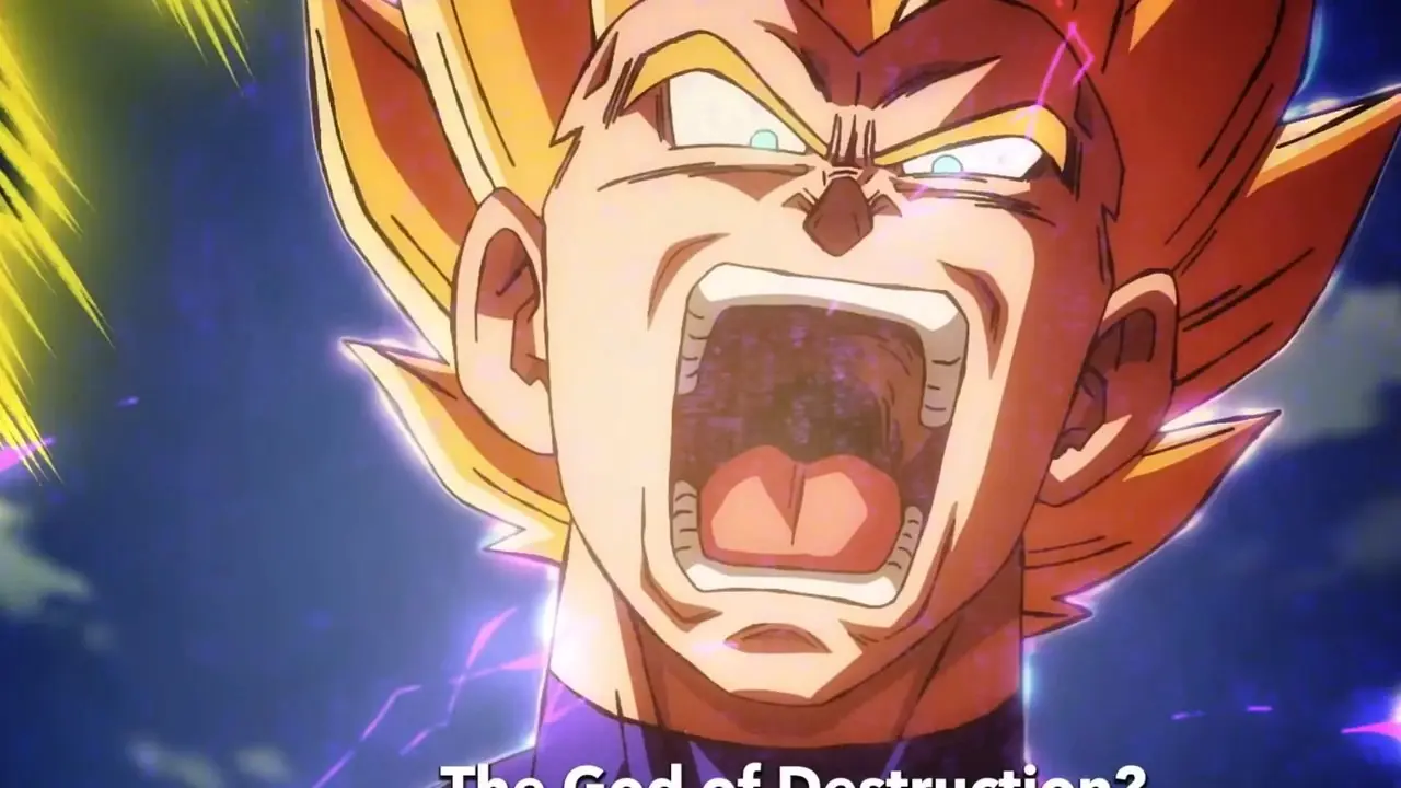 Dragon Ball Süper Beerus'ta Süper Saiyan 2 Vegeta