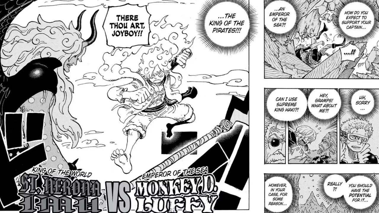 Luffy vs Imu se reanudan después de que termina la pelea con Loki one piece Luffy vs Imu se reanudan después de que termina la pelea con Loki one piece
