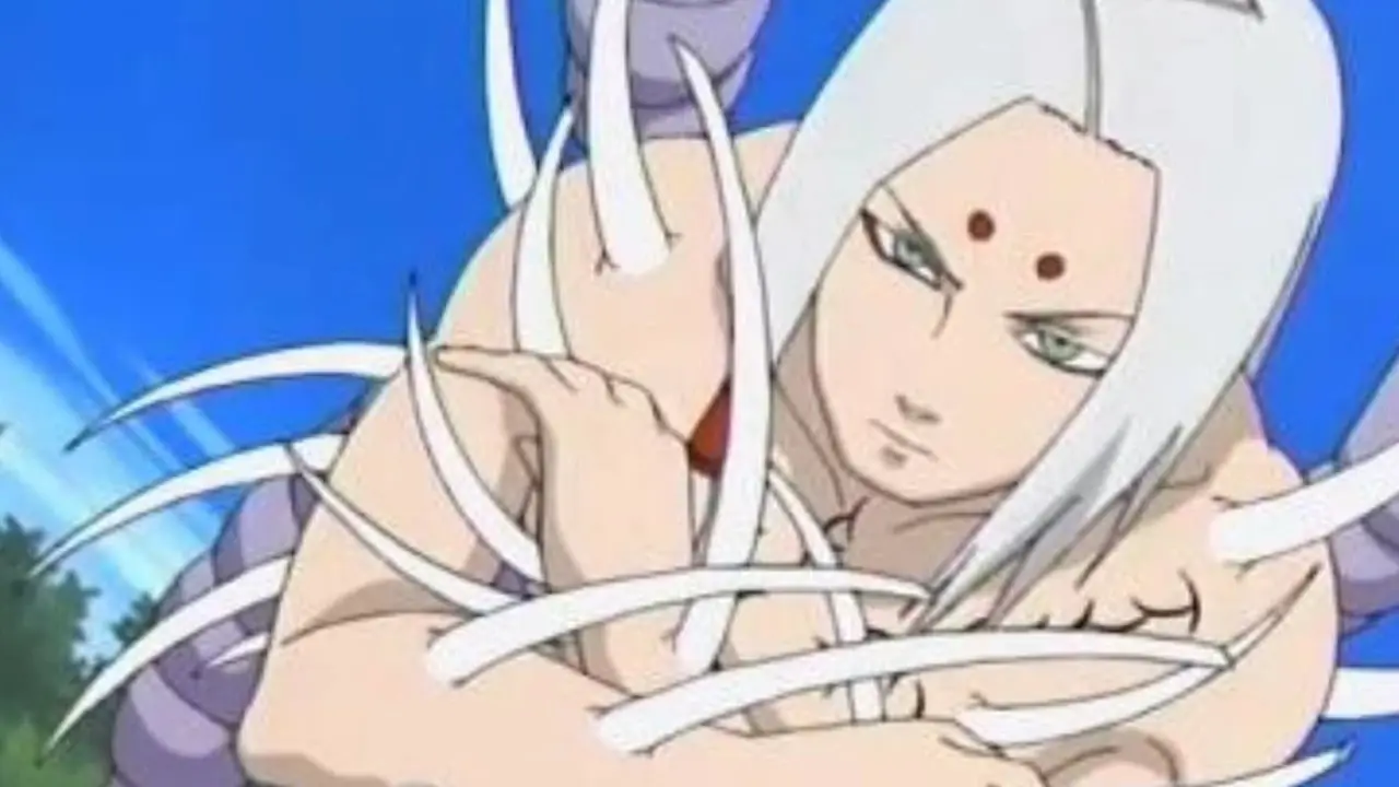 Sasuke nutzt sein Magekyo Sharingan in Naruto Shippuden, während sich die Sechs Pfade des Schmerzes versammeln und Hidan und Kakuzu sich auf den Kampf vorbereiten.