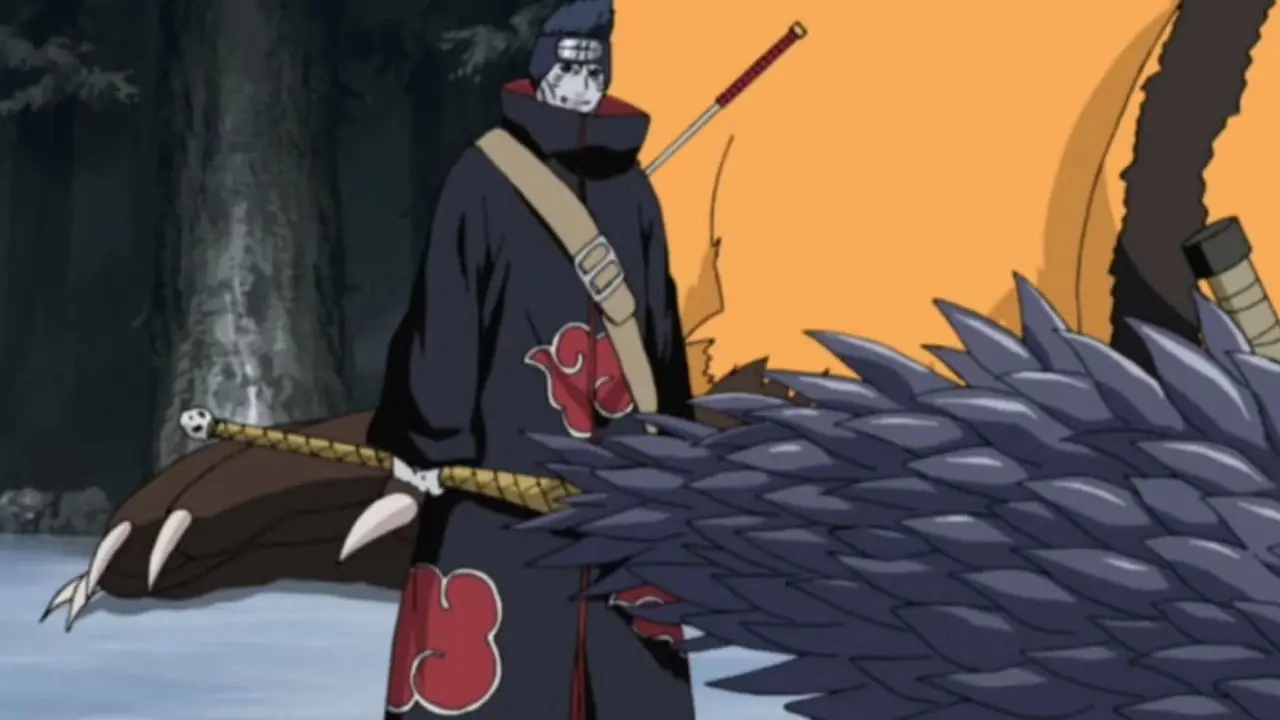 Kisame Hoshigaki onthult Samehada's ware vorm tegen Killer Bee in Naruto Shippuden.