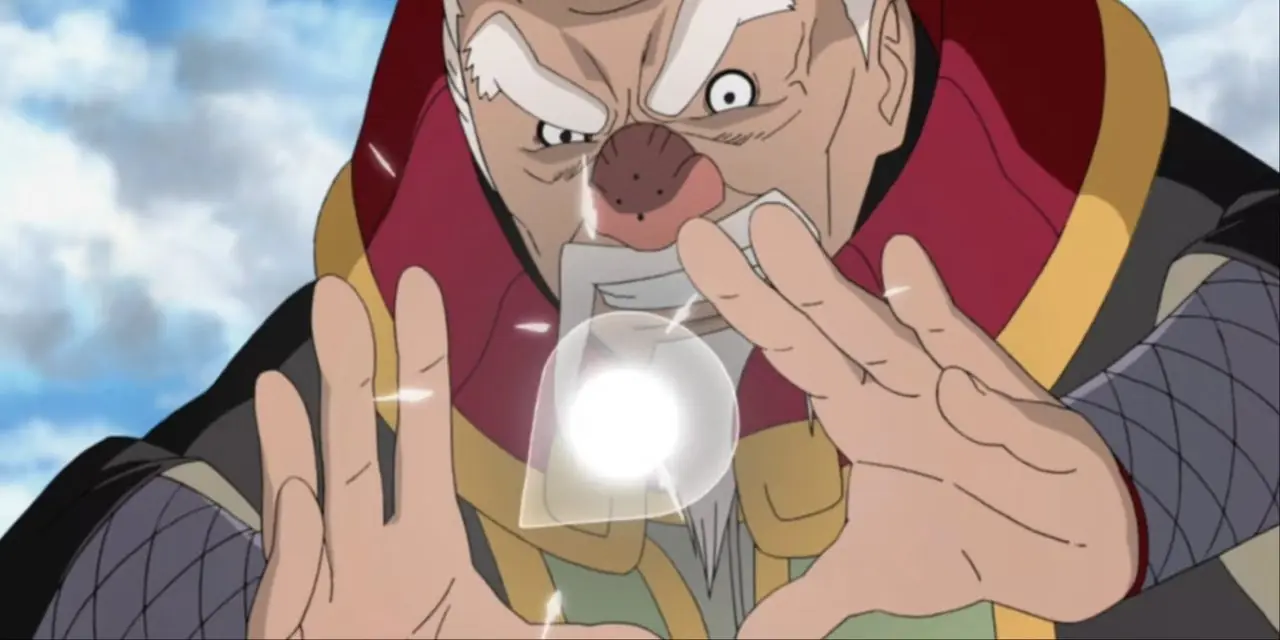Gamamaru en el monte Myouboku en Naruto: Shippuden
