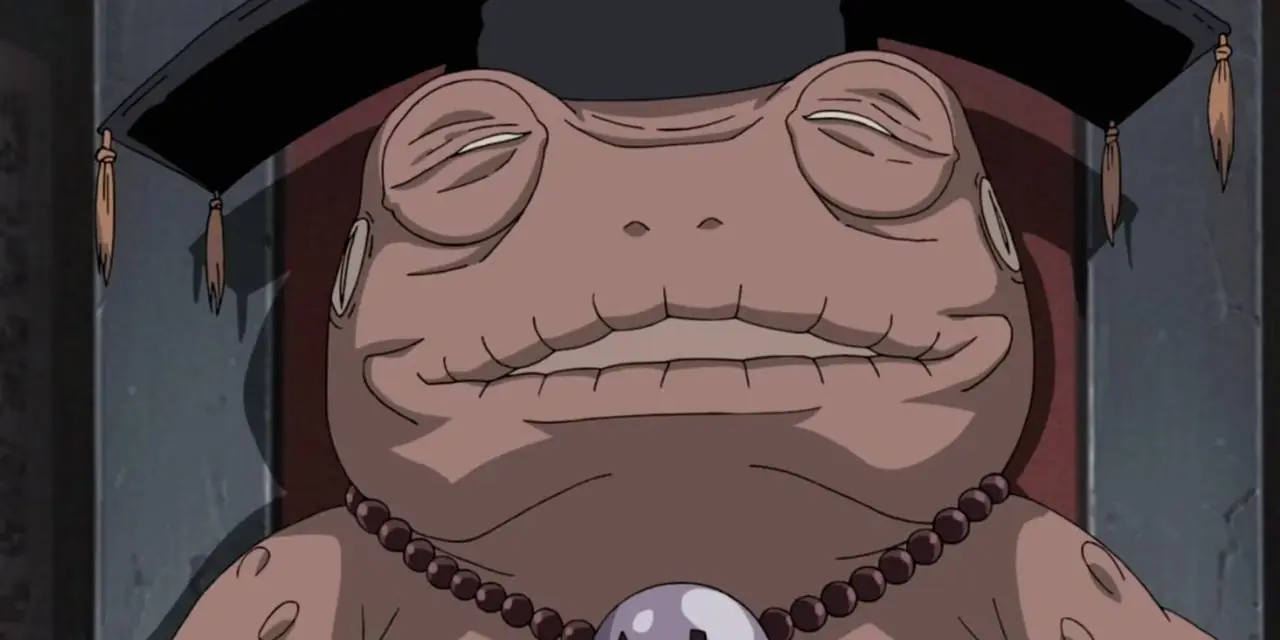 Gamamaru sur le mont Myouboku dans Naruto Shippuden