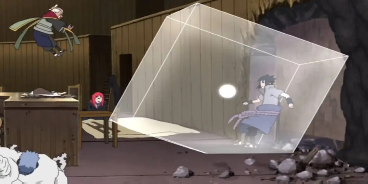 Black Zetsu révèle sa forme physique après la défaite de Kaguya dans un flashback de Naruto : Shippuden.