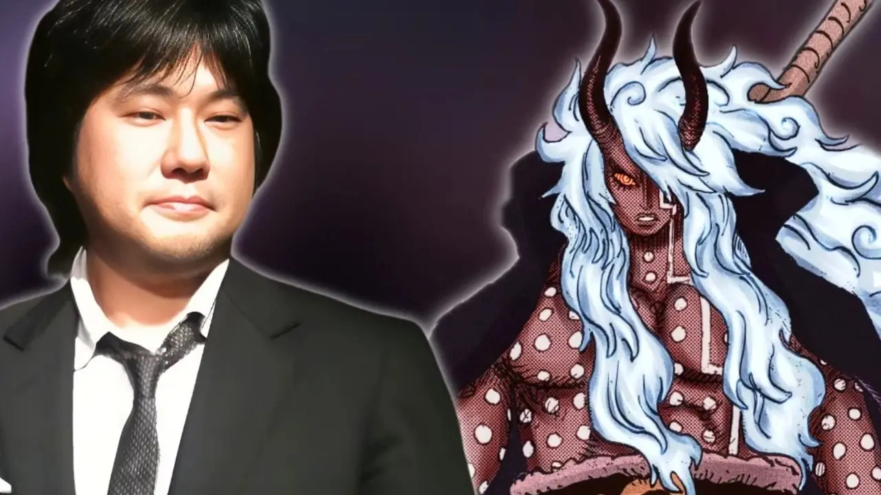 Imagen de Eiichiro Oda y Nerona Imu de One Piece