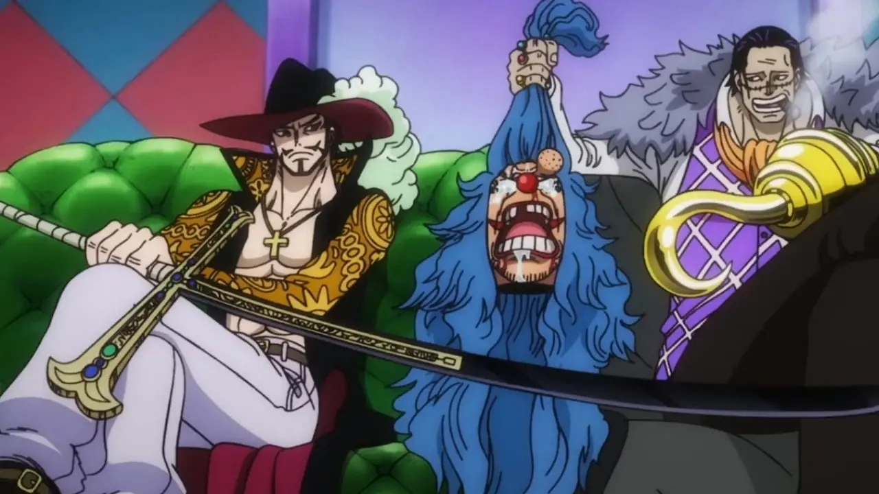 Wanos neun rote Scheiden greifen Kaido während des Onigashima-Überfalls in One Piece an.