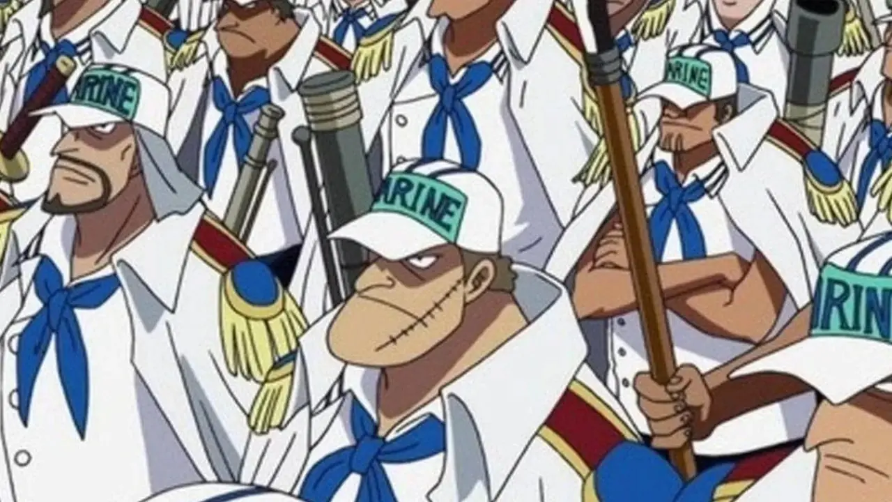 De mariniers op volle kracht bij Marineford en de oprichters van het Revolutionaire Leger in One Piece.