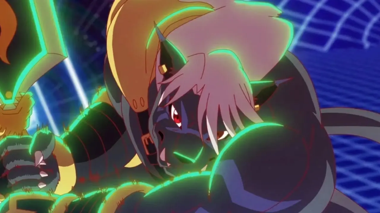 Kyo und Cougarmon kuscheln