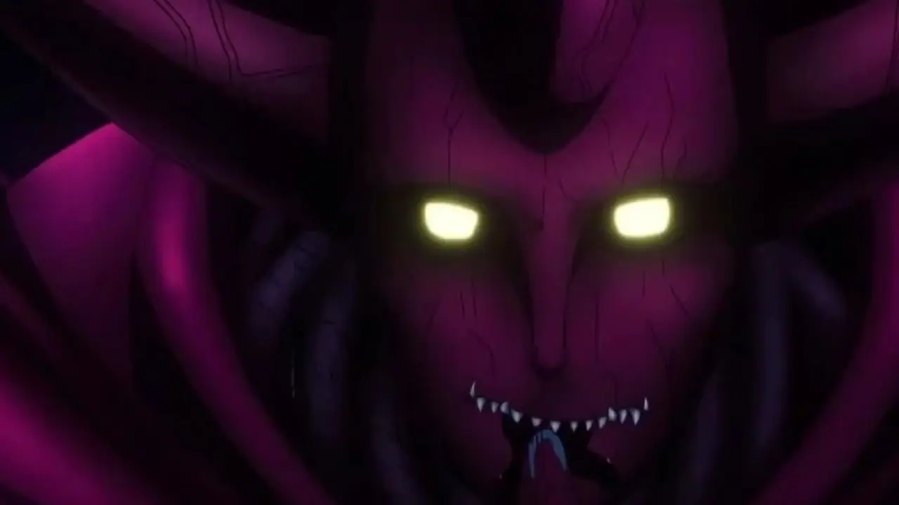 Der Ten-Tails aus Naruto wird beschworen, während Monsterkönig Orochi aus One-Punch Man sich darauf vorbereitet, ein Monster zu essen.