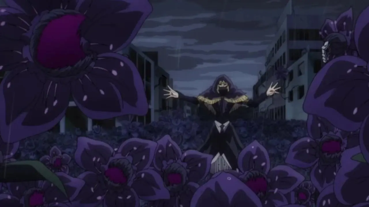 Kuneida produce piante pericolose mentre combatte i Pro Heroes in Final War di My Hero Academia.