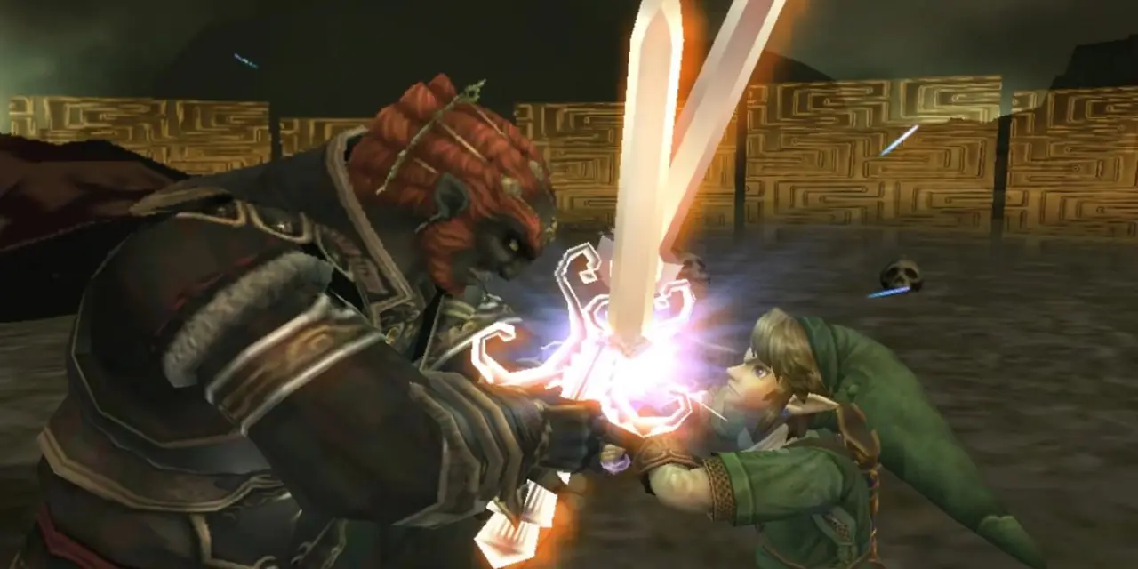 Leyenda de Zelda Crepúsculo Princesa Midna y Link