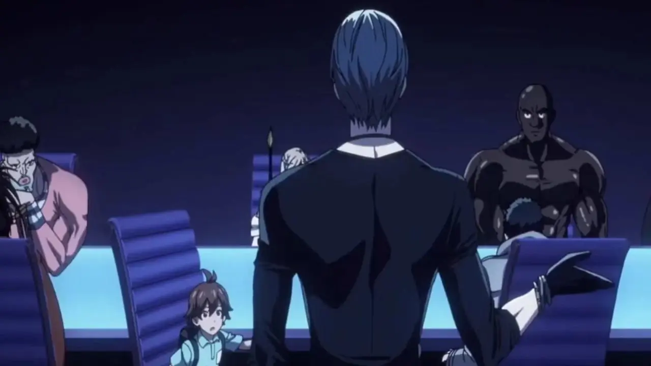 Habitación llena de héroes Clase S vistos en la Temporada 3 Episodio 6 One Punch Man