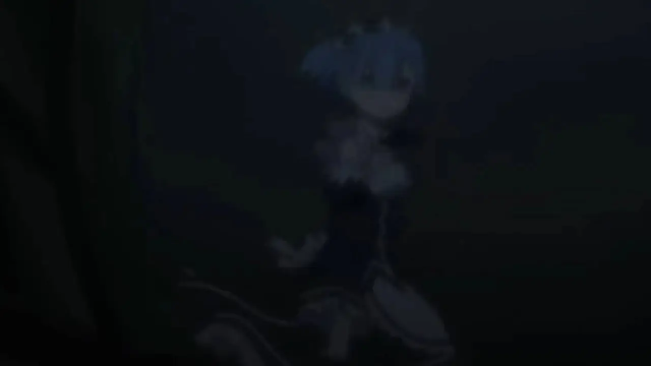 Un Rem in lacrime visto nell'episodio 21 della prima stagione di ReZero Starting Life in Another World