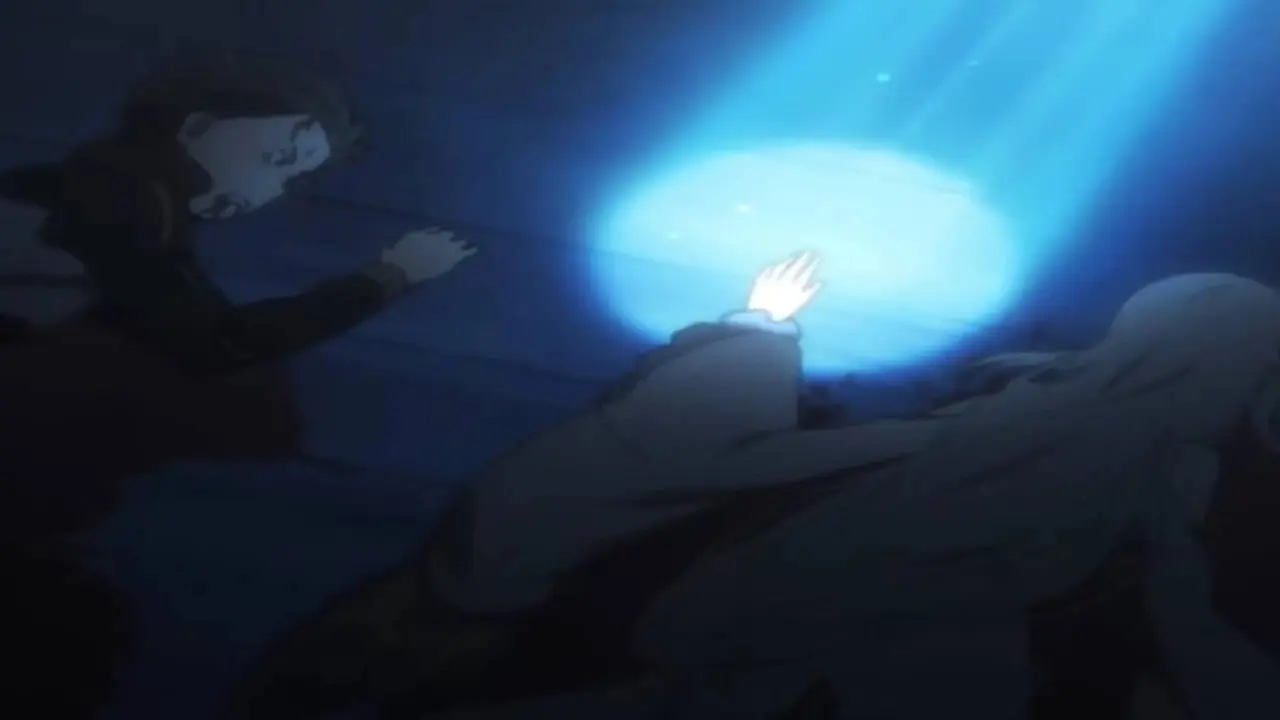 Subaru y Emilia en el suelo vistos en el Episodio 1 de la Temporada 1 de ReZero Starting Life in Another World Subaru y Emilia en el suelo vistos en el Episodio 1 de la Temporada 1 de ReZero Starting Life in Another World