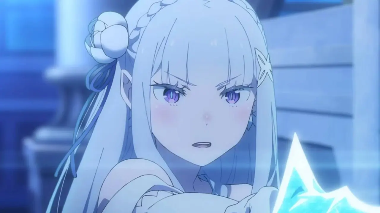 Satella, Subaru'ya olan aşkına yemin ederken 2. Sezon 9. Bölüm ReZero Start Life in Another World'de görüldü