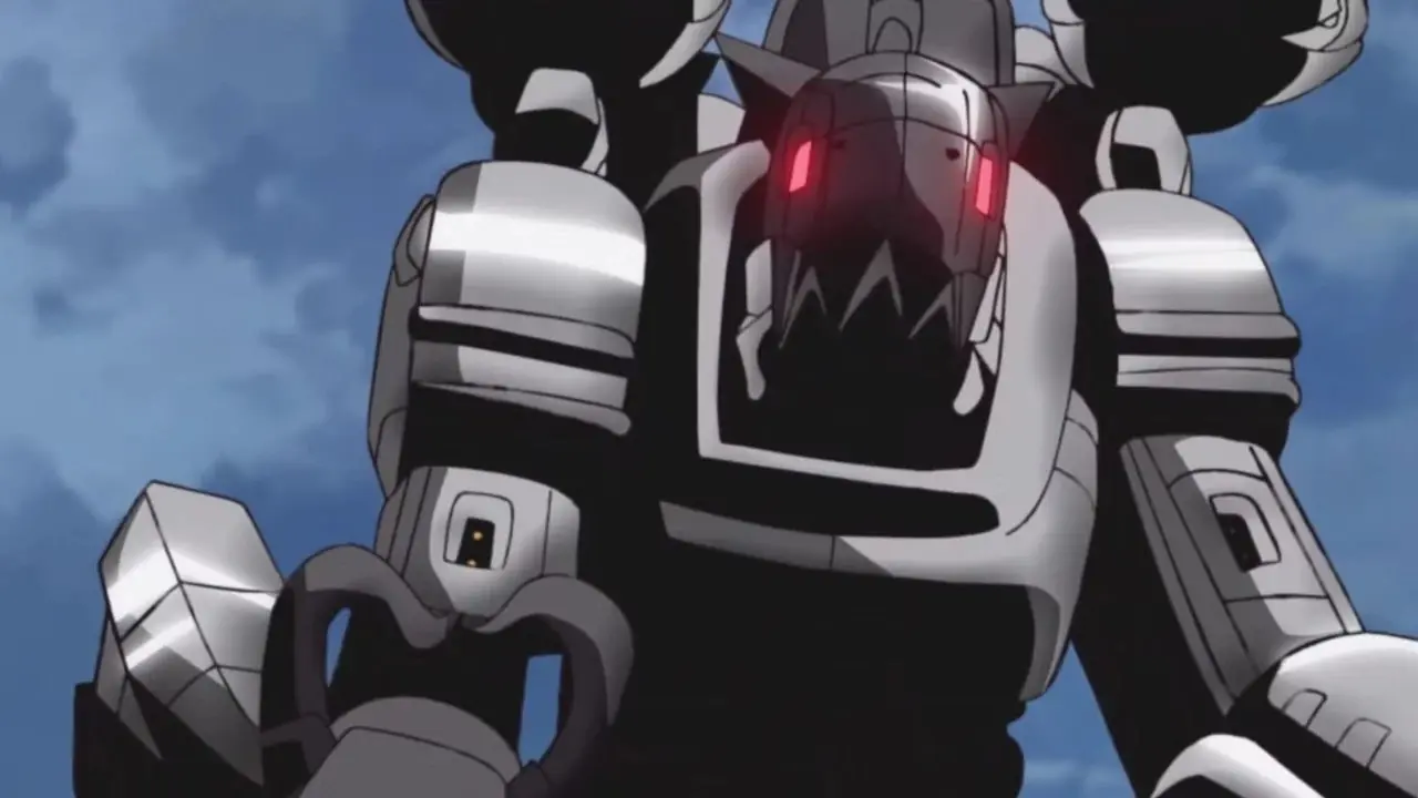 Metalseadramon e Piedmon affrontano Piximon in Digimon Adventure