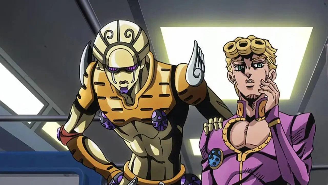 Anime les plus fortes capacités paralysantes-l'aventure bizarre de Jojo-le stand d'expérience en or de Giorno Giovanna