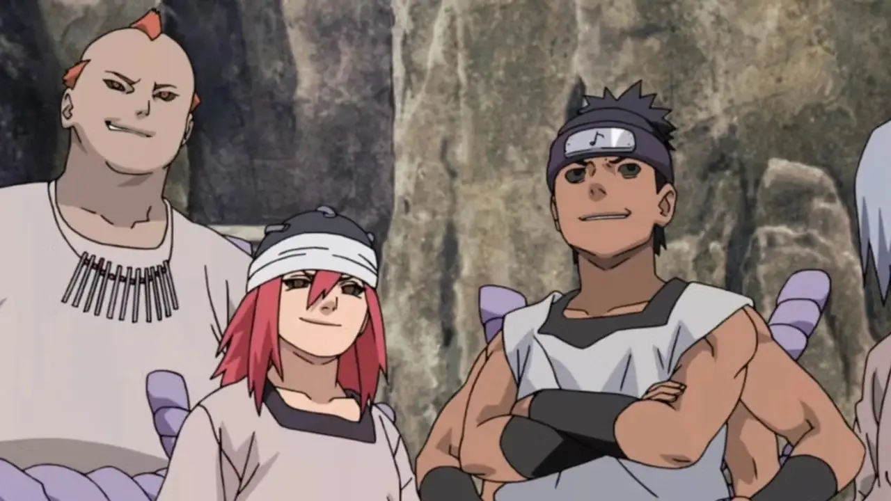 Wskrzeszona Czwórka Dźwięku wydaje się walczyć po stronie Kabuto podczas Czwartej Wielkiej Wojny Ninja Naruto. Wskrzeszona Czwórka Dźwięku wydaje się walczyć po stronie Kabuto podczas Czwartej Wielkiej Wojny Ninja Naruto.
