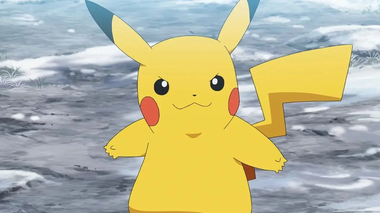 Une image de Pikachu le Pokémon debout sur une zone rocheuse est une position de combat. Une image de Pikachu le Pokémon debout sur une zone rocheuse est une position de combat.