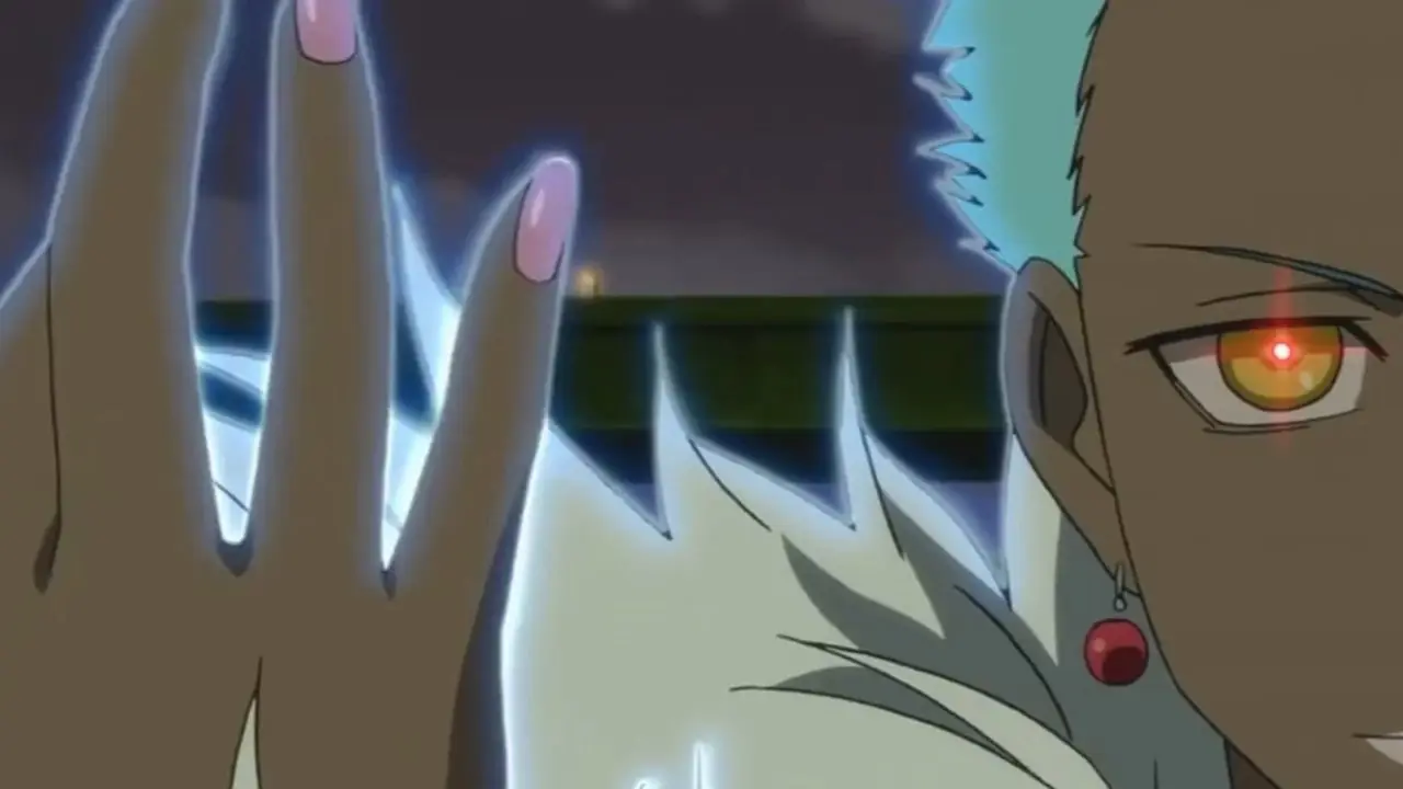 April nutzt ihre Contractor-Kraft, um in Darker Than Black einen kleinen Hurrikan in Japan zu erzeugen.