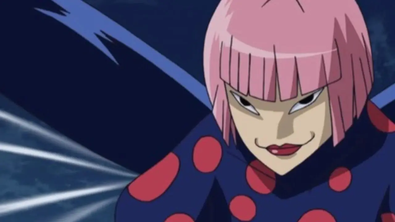 Tommyrod sorride mentre vola in aria mentre i suoi insetti combattono per lui nell'anime Toriko. Tommyrod sorride mentre vola in aria mentre i suoi insetti combattono per lui nell'anime Toriko.