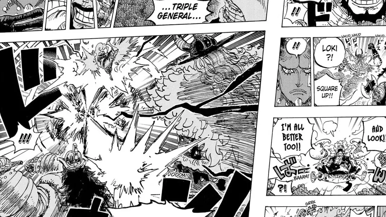 One Piece Hoofdstuk 1192 Luffy Loki Hajrudin Aanval Imu