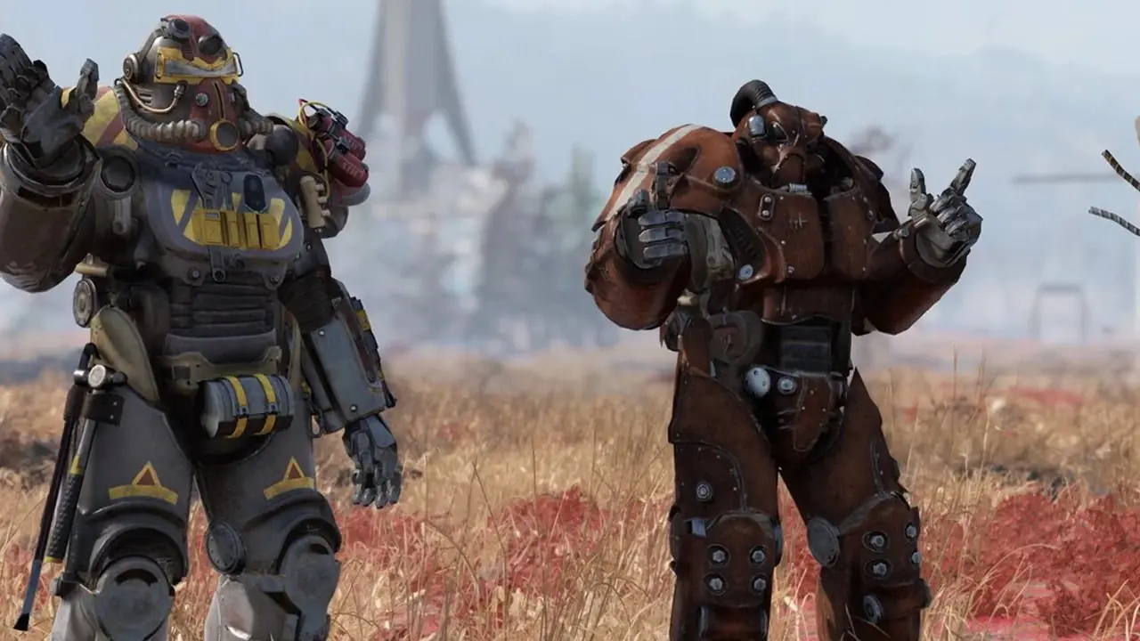 Fallout 76 utenfor Vault-Tec University campus