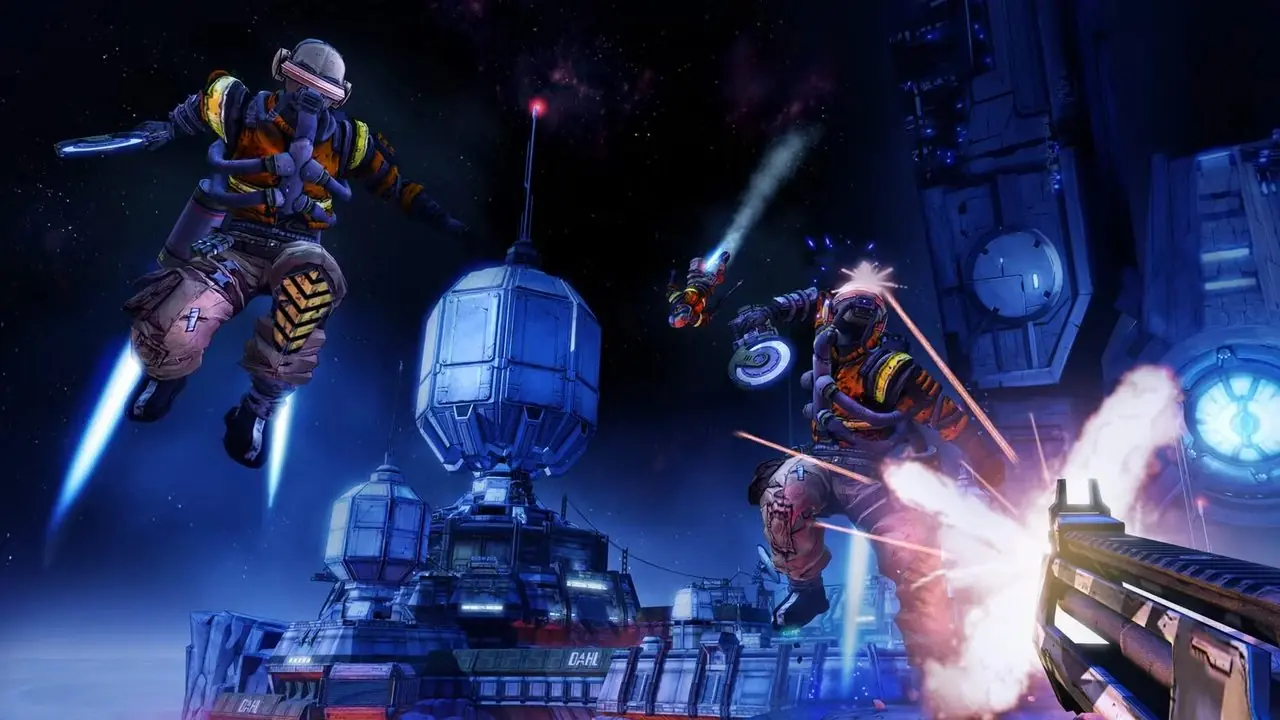 Borderlands The Pre-Sequel: Handsome Jack feuert seine Waffe ab (1)