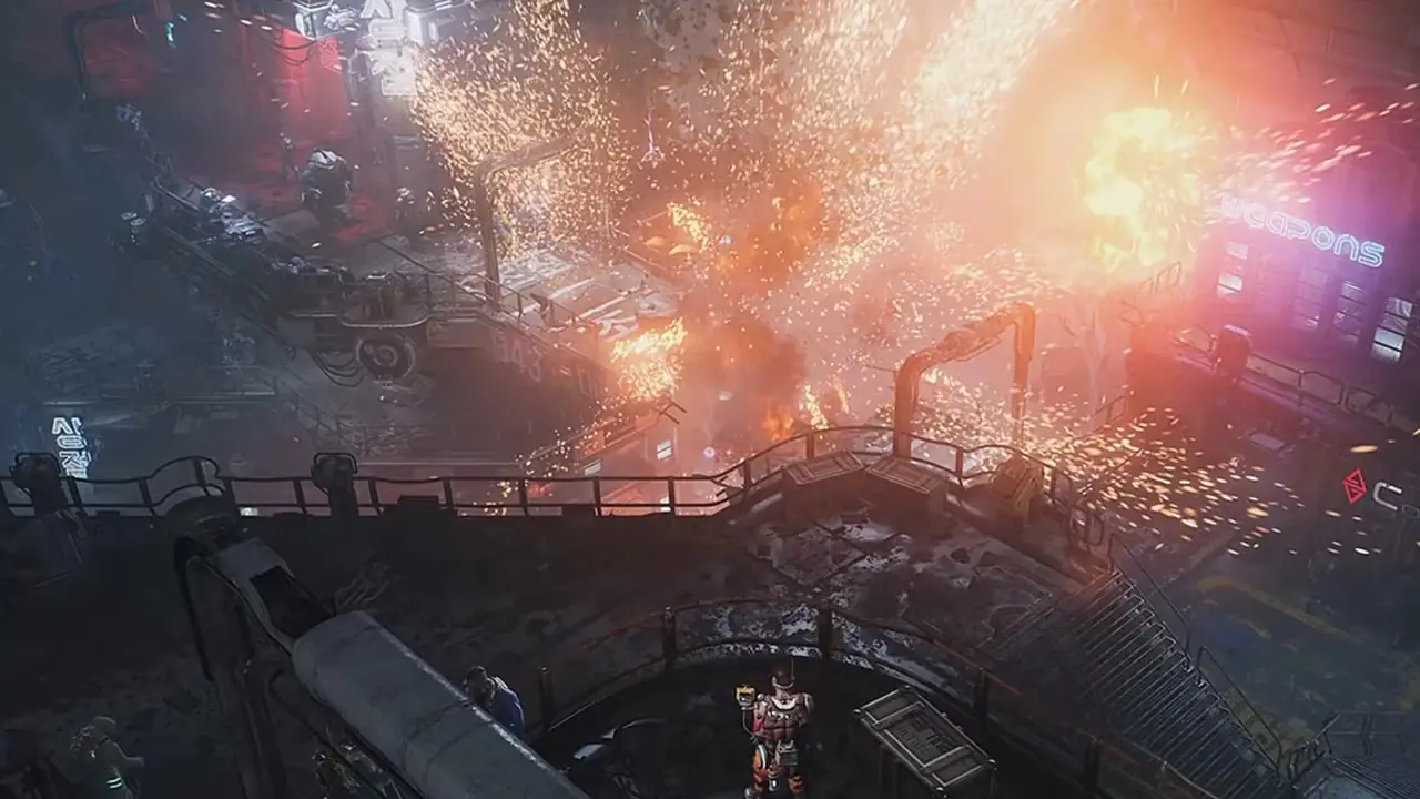 Atirando em inimigos em Borderlands The Pre-Sequel