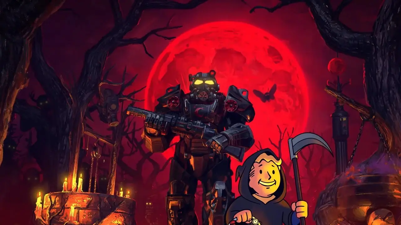 Plakat Fallouta 76 Vault Boy zniszczony