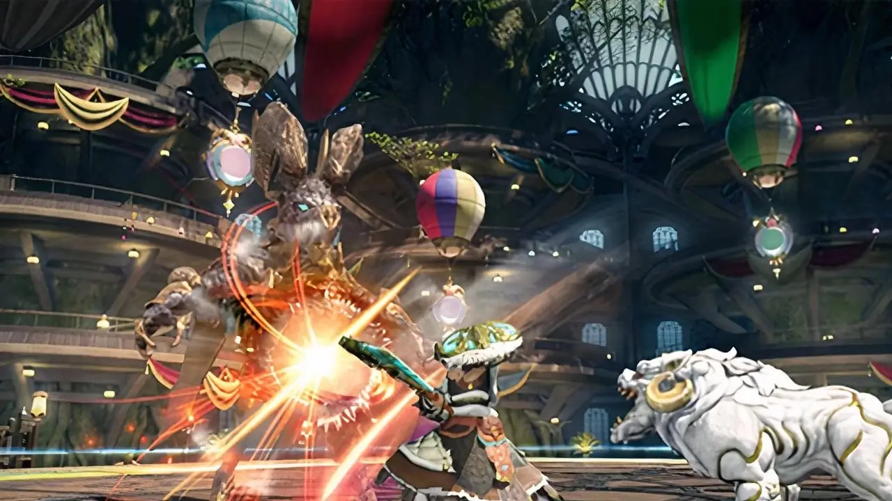قتال Beastmaster في الساحة باستخدام منطاد الهواء الساخن قتال Beastmaster في الساحة باستخدام منطاد الهواء الساخن