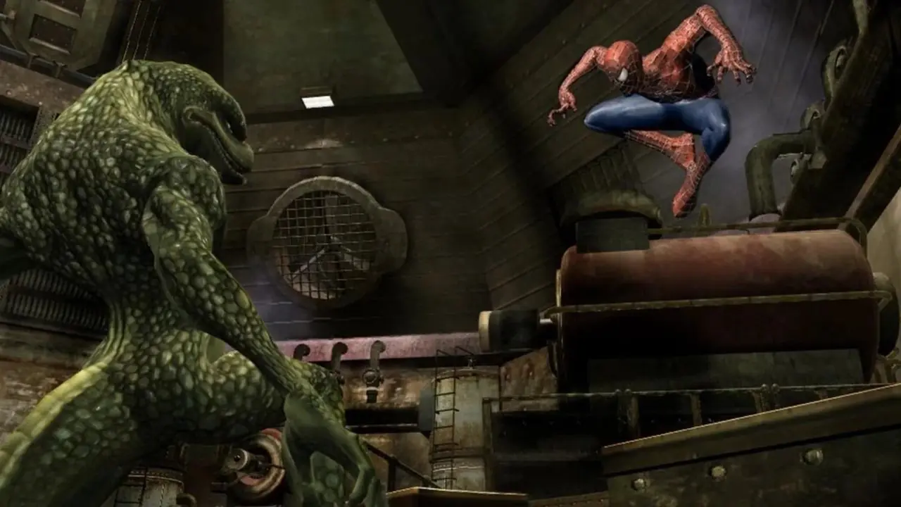 Zrzut ekranu przedstawiający Hulka na polu w adaptacji gry wideo Hulk z 2003 roku