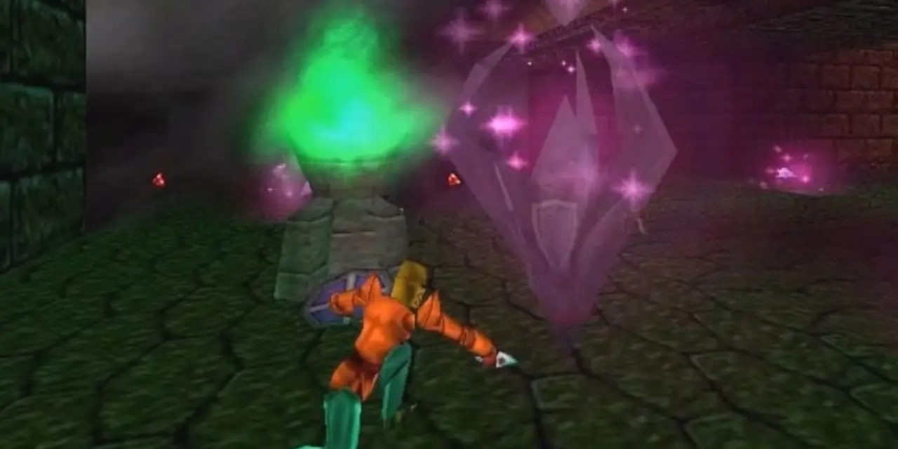En gruppe spillere samlet seg på et felt i Asheron's Call