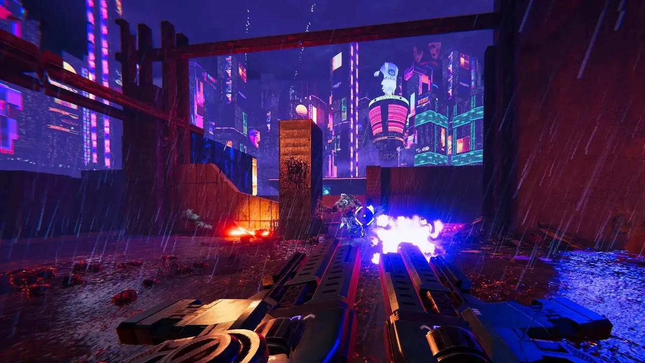 Disparar a enemigos en un robot en Titanfall 2 (2016)