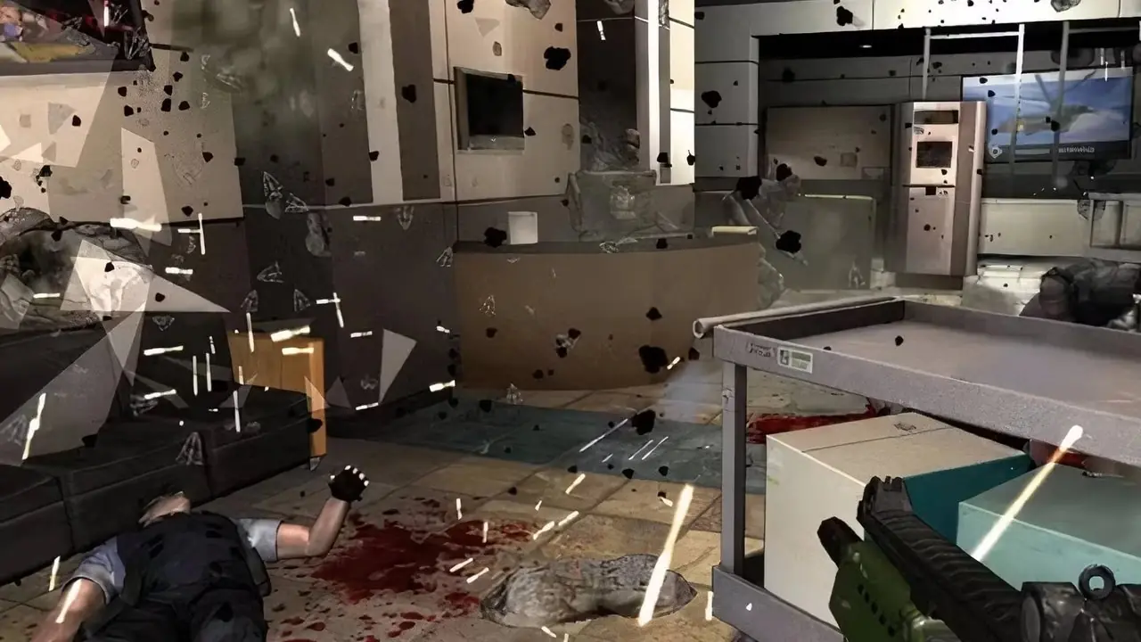 Disparar a enemigos en un robot en Titanfall 2 (2016)