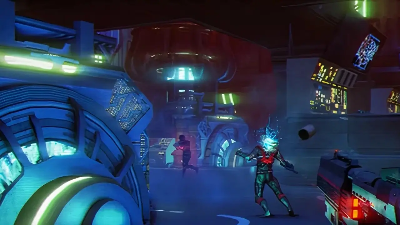 Atirando em inimigos como humano em Titanfall 2