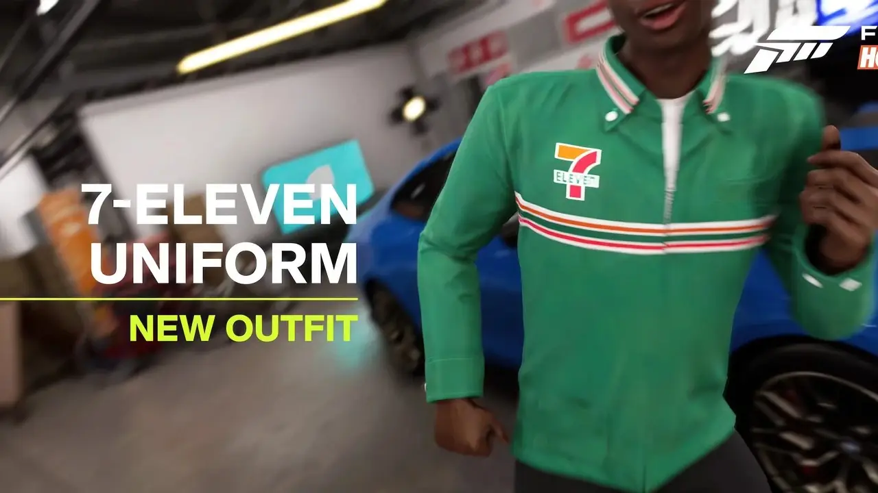Jadę ulicą z transparentami 7-Eleven