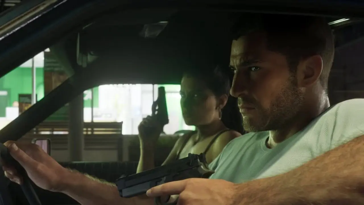 Jason og Lucia omfavnes i GTA 6.