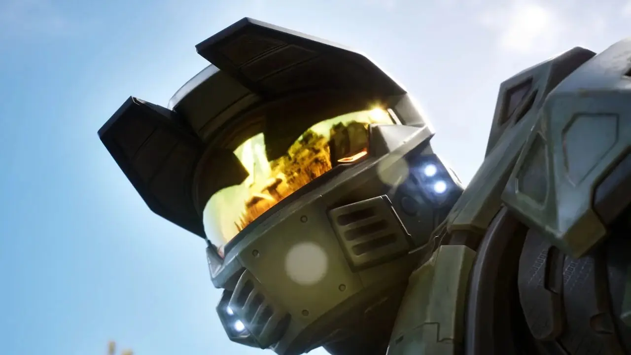 Halo 4 Master Chief kijkt omhoog naar de lucht (1)