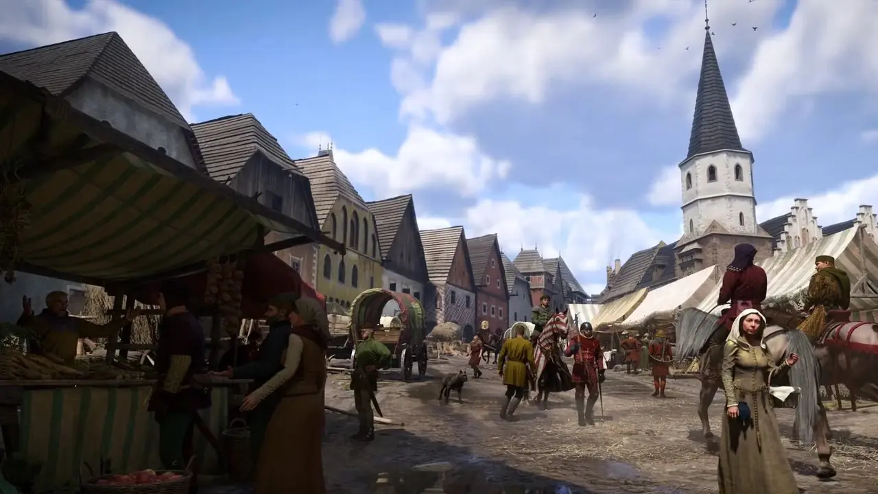 Henry mirando el castillo en Kingdom Come Deliverance 2